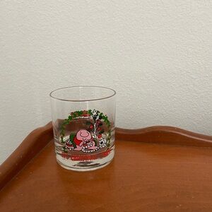 ziggy tom wilson vintage 1980 drinking beverage christmas glass